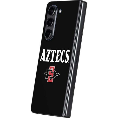 San Diego State University Aztecs Black Galaxy Z Fold5 5G Skin